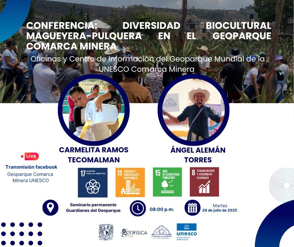 CONFERENCIA: DIVERSIDAD MAGUEYERA-PULQUERA EN EL GEOPARQUE COMARCA MINERA